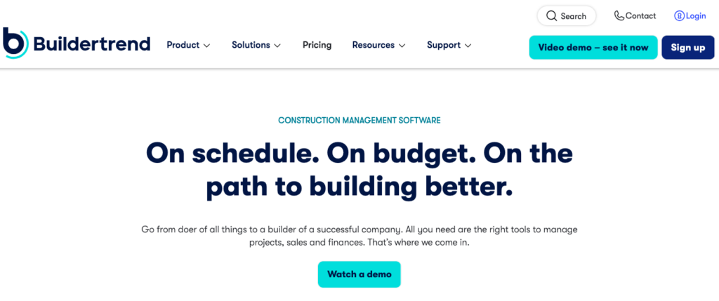 buildertrend cloud-based construction project management software