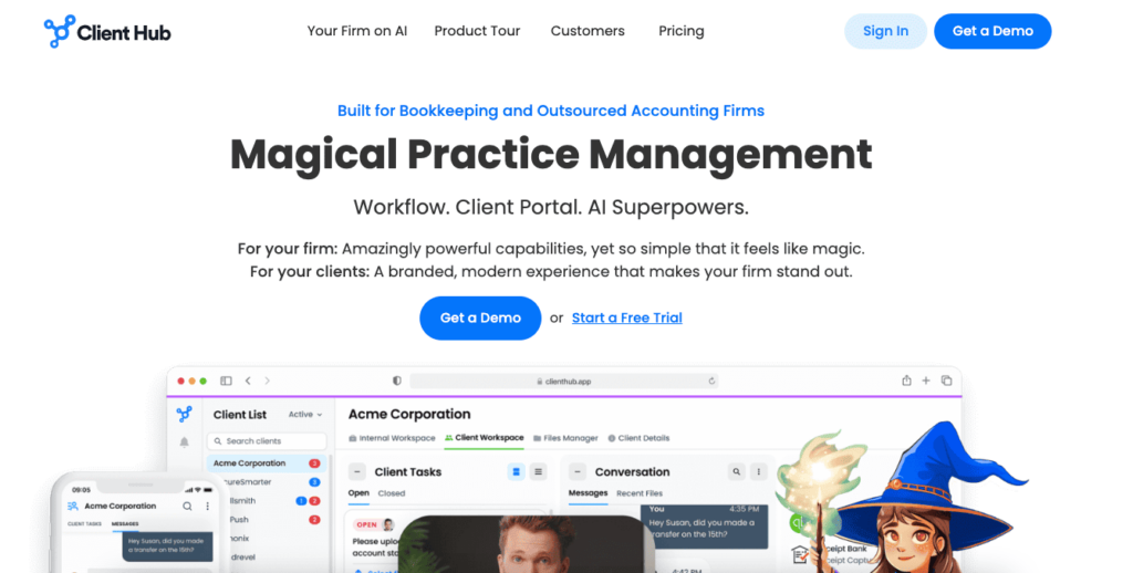 client hub client portal and workflow management platform for accountants