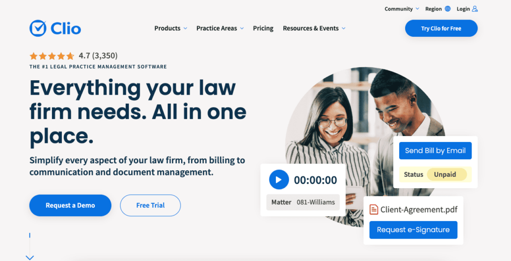 clio law practice management platform