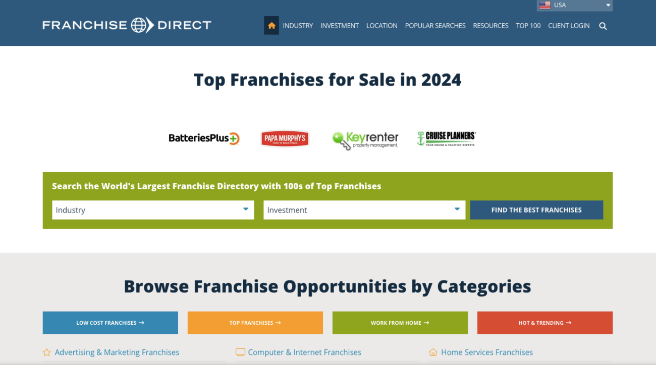 franchise direct franchisee portal