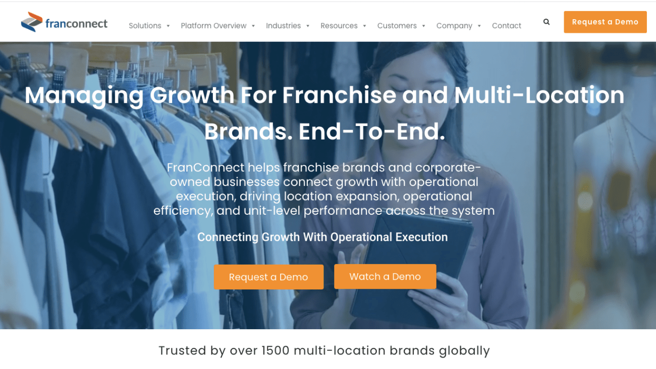 franconnect franchise management software