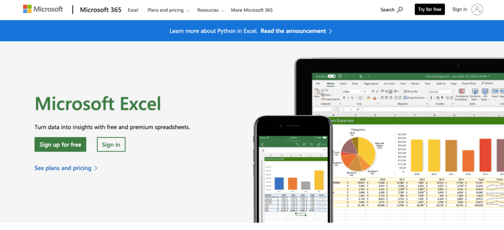 microsoft excel widely used spreadsheet tool