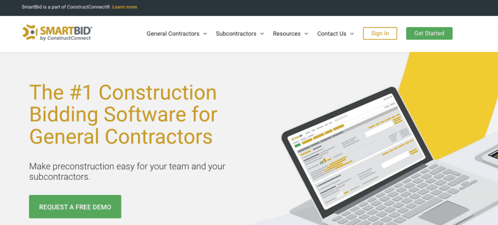 samrtbid cloud-based bid management software designed for construction professionals