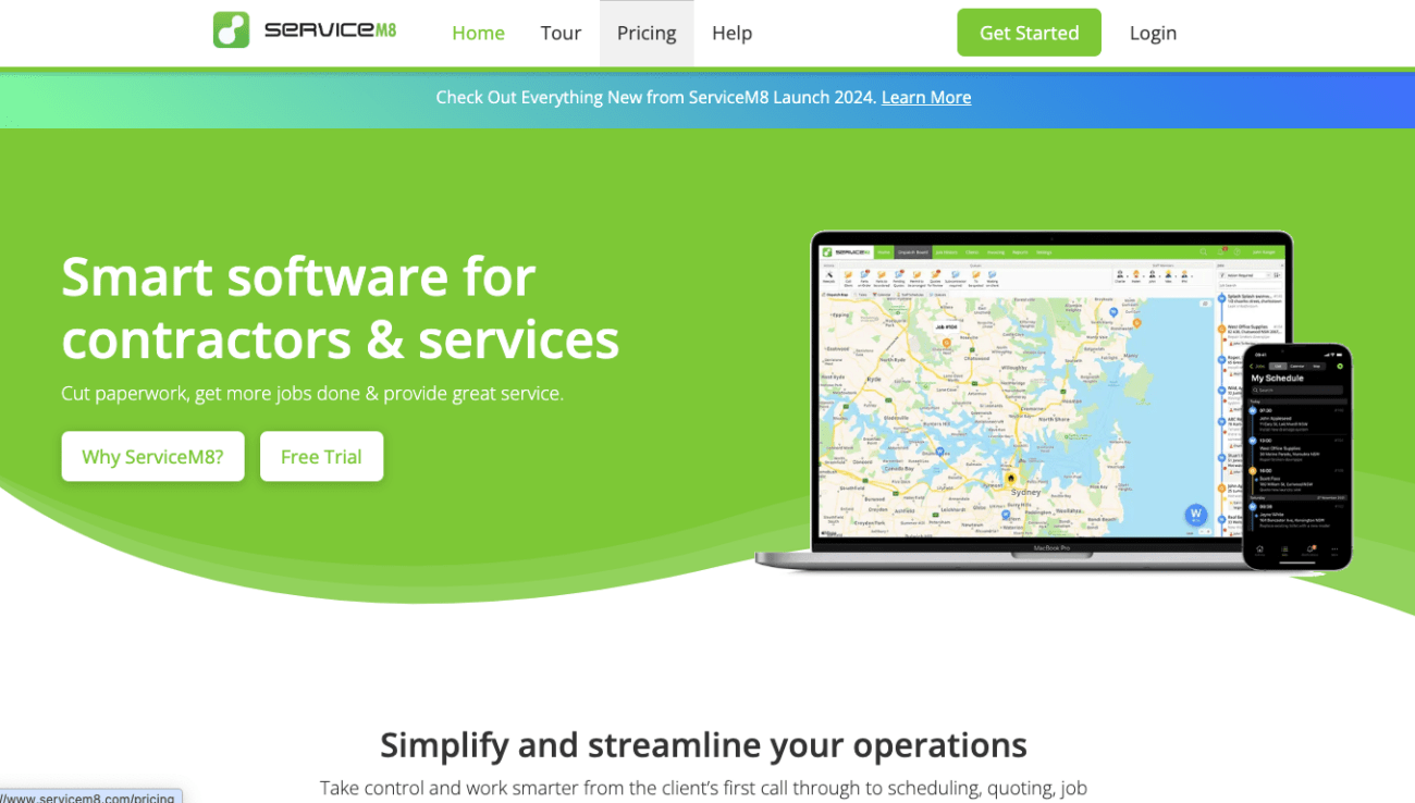 service m8 software for contractors and services